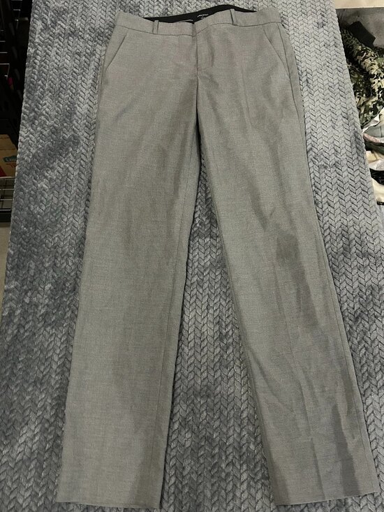 Pants - Banana Republic Ryan Fit Pants Womens 8 Tall Gray Straight Leg Career